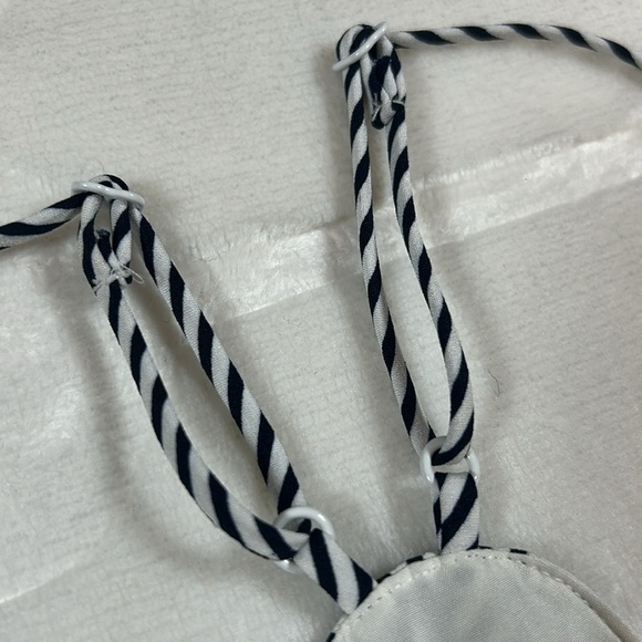 J.Crew Navy White Striped Scalloped V-Neck Cami Top Sz 2 – Minimalist Chic - Picture 5 of 6